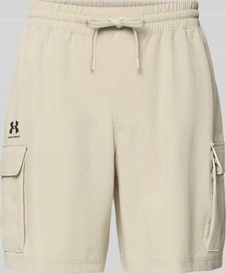Under Armour Straight Fit Shorts mit Cargo-Taschen Modell Vibe in Khaki, Gr&ouml;&szlig;e XXXL