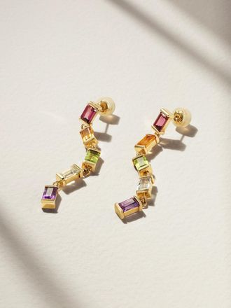 Melissa Joy Manning Orecchini In Oro Riciclato 14 Carati Con Pietre