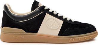 Valentino Garavani Upvillage Panelled Suede Sneakers - Black - 45 (IT45 / UK11)