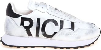 John Richmond Schoenen, Heren, Wit, 43 EU, Leer, Sneaker 31011