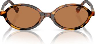 Miu Miu Sunglasses Mu04 Zs 19 P2 Z1 Brown/Brown Women