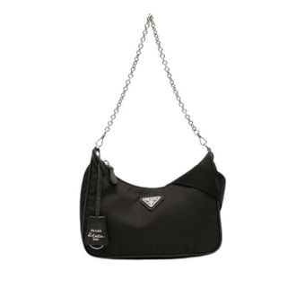 Prada Pre-owned Re-Edition 2005 Satchel - Dames - Vintage Schoudertas - Zwart - ONE Size - Nylon - Vintage