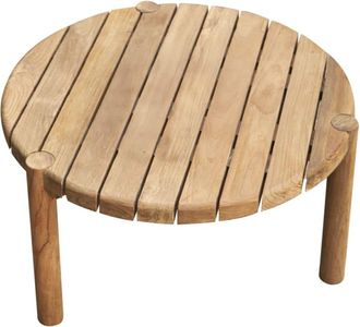 Tikamoon Mesa de centro de jard&iacute;n de teca maciza reciclada