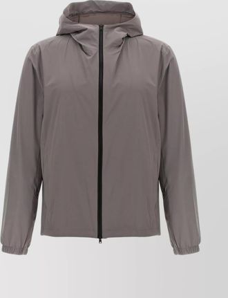 Herno hooded jacket lightweight fabric elastic cuffs