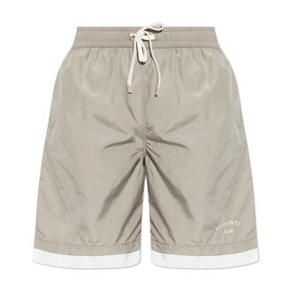 Eleventy Beachwear, male, Gray, Size: XL Drawstring Swim Shorts