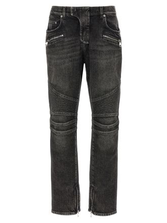 Balmain Mens Biker Jeans