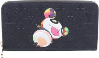 Louis Vuitton Pre-owned Wallets, female, Black, Size: ONE SIZE Pre-owned Multicolor Long Wallet (Bi-fold)