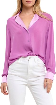 endless rose Chiffon Top In Lavender