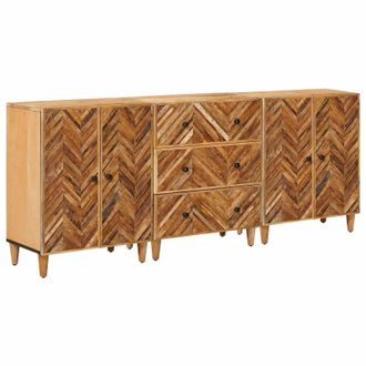vidaXL Armarios De Almacenamiento 3 Pcs Marr&oacute;n 60 X 33,5 X 75 Cm Vidaxl