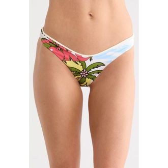 Maaji Splendour Reversible Bikini Bottoms in Open White at Nordstrom Rack, Size X-Small