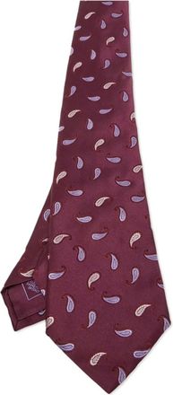 Brioni Cravatta con ricamo paisley Pre-owned - Rosso