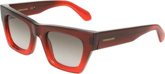 Ferragamo Grey Gradient Butterfly Ladies Sunglasses SF2105S 615 50