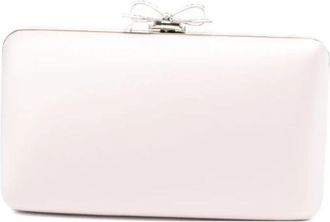 Self Portrait Satin Clutch Tas - Dames - Clutches - Roze - ONE Size - Satijn - Tassen