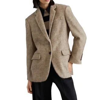 Brunello Cucinelli Womens Beige Cashmere Blazer Clothing