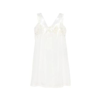 Maison Margiela Lace-trim Tulle-overlay Dress