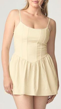 Florence By Mills Corset Fit & Flare Minidress in Pear Sorbet at Nordstrom Rack, Size Xx-Small