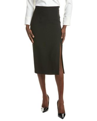 Michael Kors Crepe Sable Slit Silk-Blend Mini Skirt