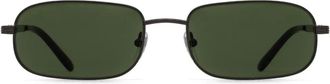 Gucci Occhiali squadrati in metallo - Grigio