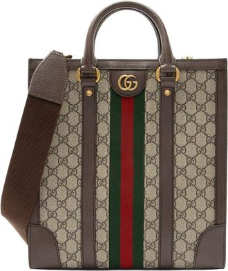 Gucci Gg Supreme Ophidia Vertical Tote (Authentic Pre-Loved)