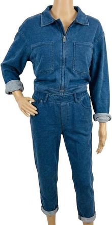 Z Supply Heritage Knit Denim Jacket In Indigo
