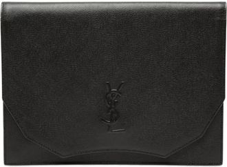Saint Laurent Pre-owned Clutch - Dames - Vintage Clutch - Zwart - ONE Size - Leer - Vintage