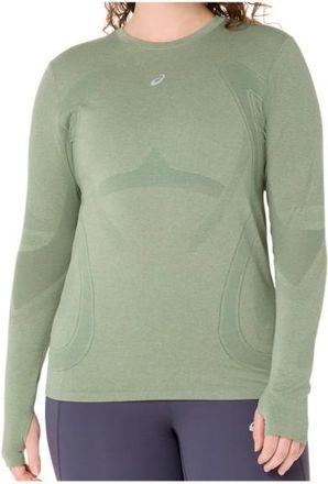 Asics Road Seamless L/S Top Laufshirt für Damen | oliv
