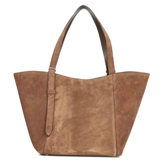 Max Mara Tote Bags, female, Brown, Size: ONE SIZE Elegant Leather Shoulder Bag