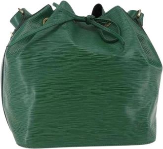 Louis Vuitton Pre-owned Bucket Bags, female, Green, Size: ONE SIZE Pre-owned Leather Bucket Bag