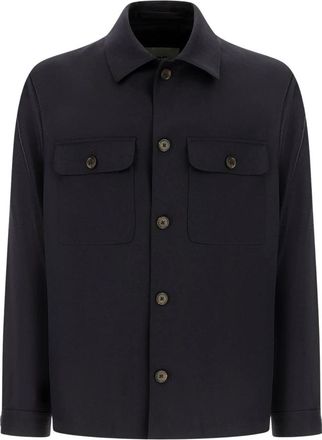 Corneliani Chaqueta de lana t&eacute;cnica el&aacute;stica - Jackets - Hombre - Azul - 2XL