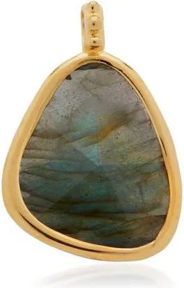 Monica Vinader Deia Stone Pendant Charm in 18Ct Gold Vermeil On Ster Slvr at Nordstrom
