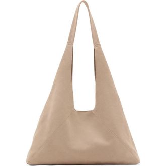 Mango Suede Shoulder Bag in Sand at Nordstrom Rack