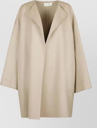 The Row verlain coat oversized silhouette textured fabric