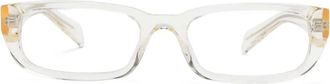 Prada Occhiali rettangolari - Bianco