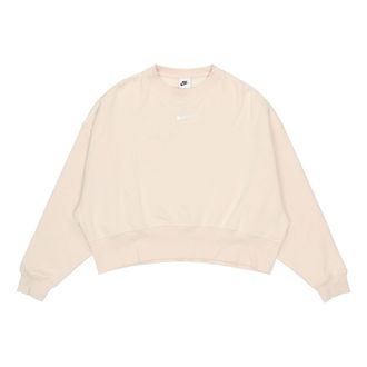 Nike (WMNS) Nike Sportswear Collection Small Logo Cropped Sweatshirt Beige DJ7666-219