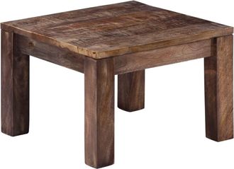 vidaXL Mesa De Centro Madera Maciza De Mango 50x50x35 Cm Vidaxl