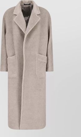 Tagliatore alpaca virgin wool single breasted coat
