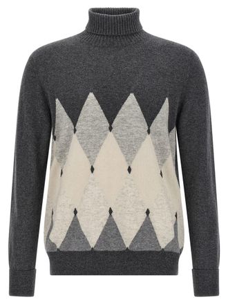 Ballantyne Argyle Turtleneck