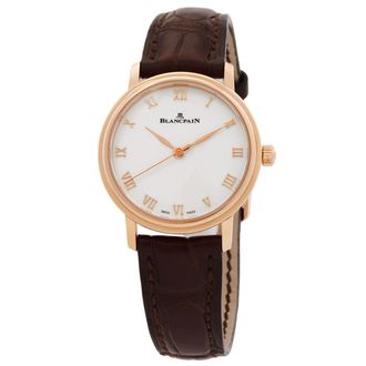 Blancpain Pre-owned Blancpain Ultraplate Opaline Dial Ladies Watch 6104-3642-55A