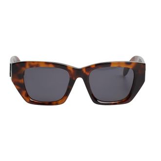 Palm Angels Square Cat-Eye Sunglasses - female - Palm Angels - Sunglasses - Brown - ONE SIZE - Accessories