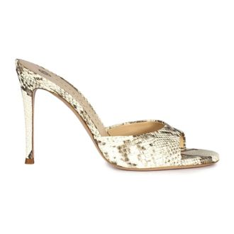 Roberto Festa Milano Heeled Mules, female, Beige, Size: 8 US Ramas Sandals