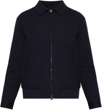 Kiton Wool Jacket - Heren - Zomerjassen - Blauw - 2XL - Wol - Jassen