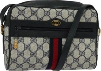 Gucci Pre-owned Cross Body Bags, female, Multicolor, Size: ONE SIZE Pre-owned Vintage GG Canvas Shoulder Bag