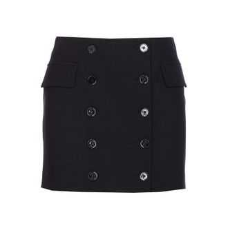 Patrizia Pepe Wrap Mini Skirt