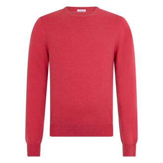 Malo Truien & Vesten, Heren, Rood, M, Kasjmier, Trui met ronde hals