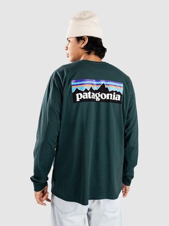 Patagonia P-6 Logo Responsibili Longsleeve gr&uuml;n