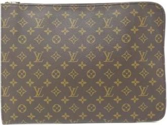 Louis Vuitton Pre-owned Clutches, female, Brown, Size: ONE SIZE Pre-owned Canvas handbags