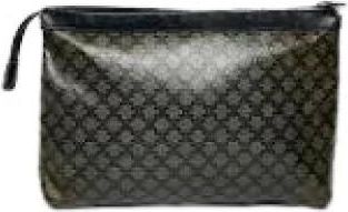 Celine Pre-owned Clutches, female, Gray, Size: ONE SIZE Pre-owned Vintage Leather Clutch