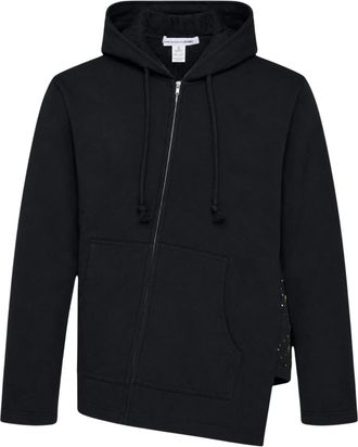Comme Des Gar&ccedil;ons Black Zip-Up Hoodie