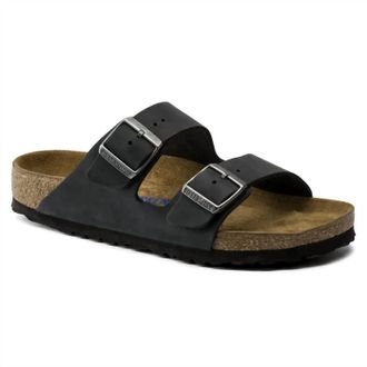 Birkenstock Womens Arizona Sandals In Narrow Black