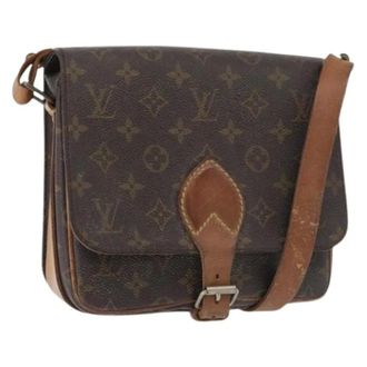 Louis Vuitton Pre-owned Cross Body Bags, female, Brown, Size: ONE SIZE Pre-owned Cartouchiere MM Shoulder Bag